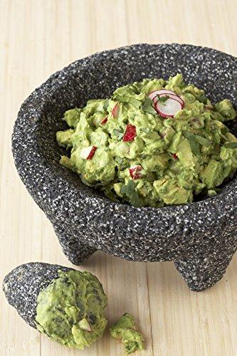 Imusa IMUSA Lava Rock Molcajete - Mexican Mortar and Pestle (Made in Mexico of Volcanic Stone)