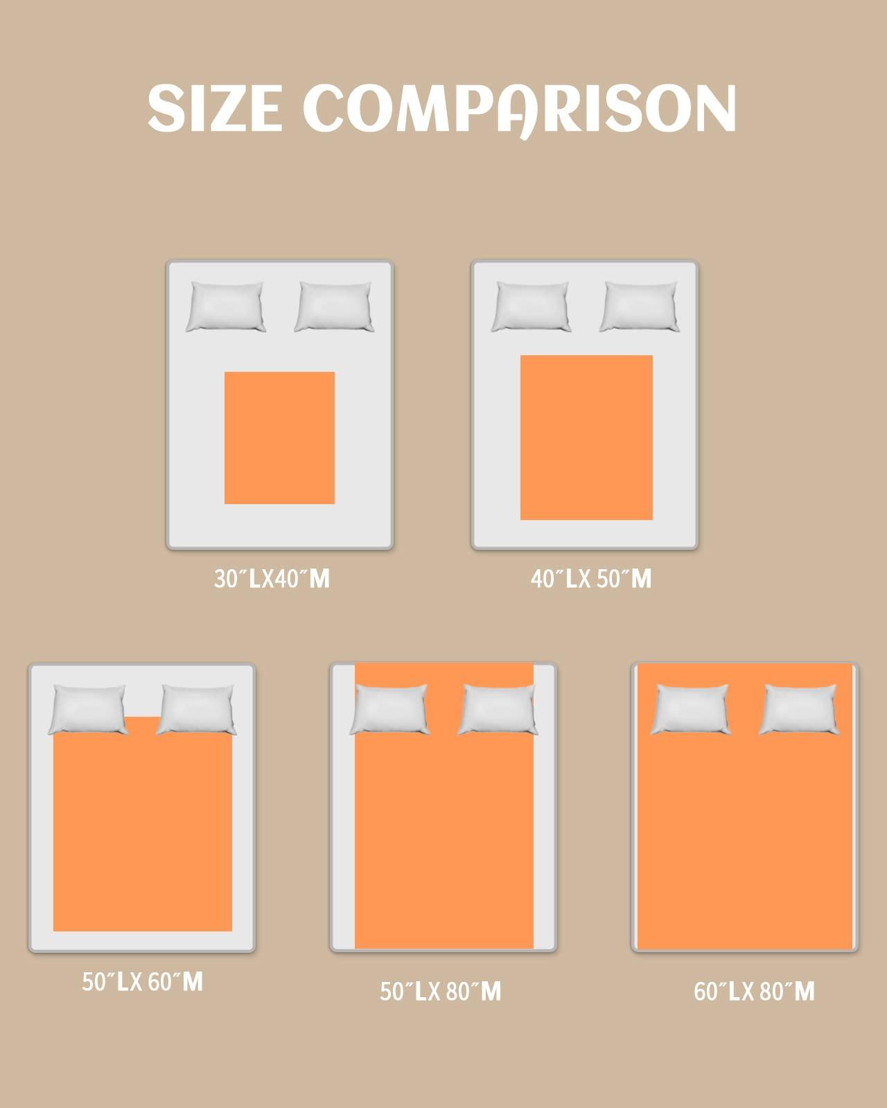 Sabolny Sabolny Halloween Sherpa Throw Blankets for Bed Couch Sofa, Soft Reversible Plush Fluffy Fleece Fannel Blanket Throws Clearance Decorative in Winter Spooky Pumpkin Horror Ghost Skull Orange 49\"x59\"