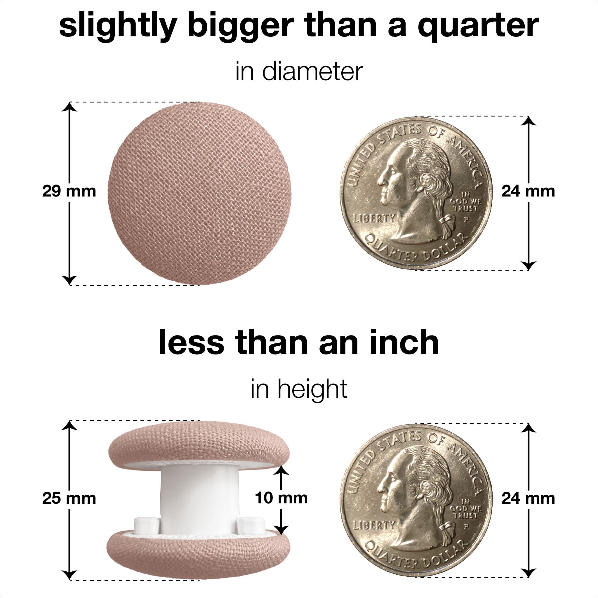 Primpins Primpins Duvet Clips - Classic Linen - 20 Colors Available - Double Sided Pin Fasteners - Prevents Comforter from Shifting in Cover (Set of 8, Dusty Rose)