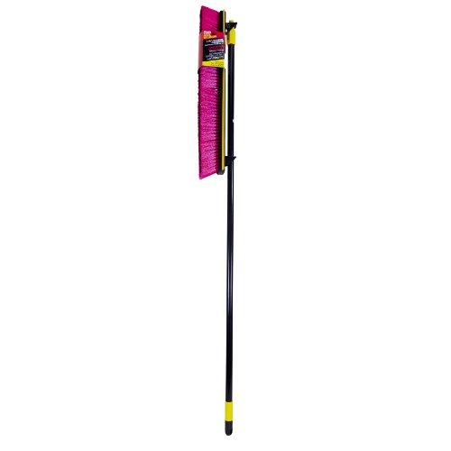 Quickie Quickie Jobsite 2-in-1 Squeegee Pushbroom, Black, for Wet and Dry Messes, Clean Concrete/Wood Surfaces/Asphalt, Removes Dirt/Sand/Light Gravel/Water (635SU)