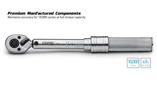 Capri Tools Capri Tools 31200 30-150 Inch Pound Industrial Torque Wrench, 1 4" Drive, Matte Chrome