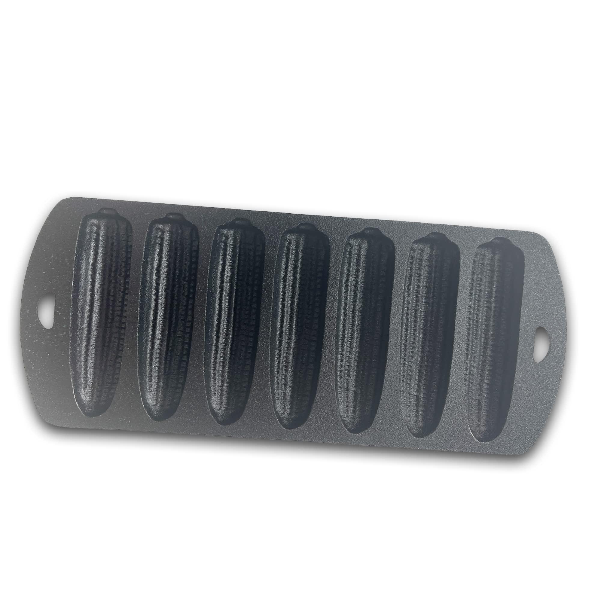 Bayou Classic Bayou Classic 7490 Cast Iron Cornbread Pan Perfect For Baking Golden Brown Cornbread w/ Crispy Edges