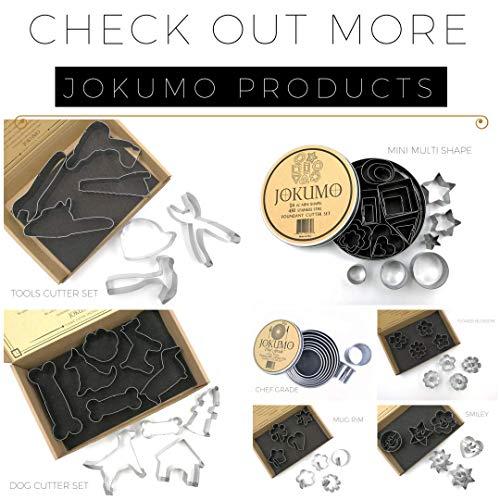 JOKUMO JOKUMO Transportation/Vehicle Cookie Cutters Set 6 PC High Grade 430 Stainless Steel Truck, Formula car, Train, Airplane, Motorcycle and Ferry