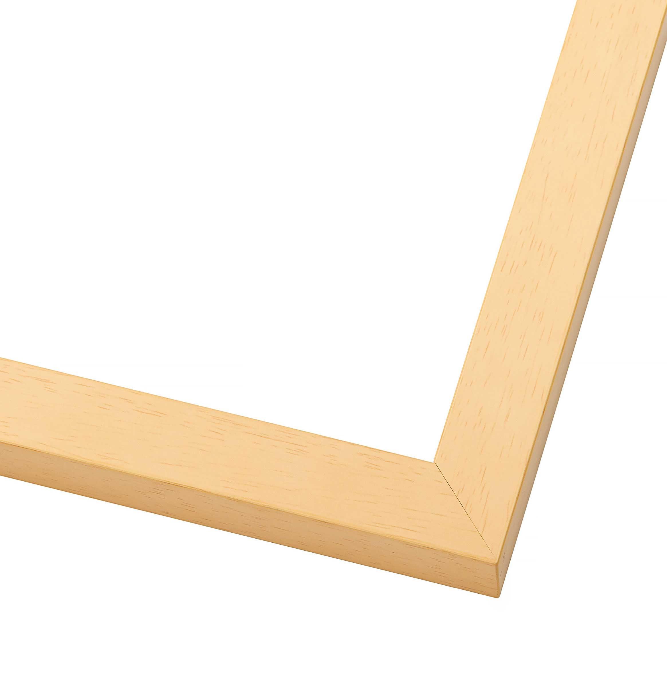 CustomPictureFrames.com 39x24 Frame Natural Wood Picture Frame | 0.75 Inch Moulding Width | Solid Wood | Complete with UV Acrylic Plexiglass, Foam Board Backing & Hanging Hardware