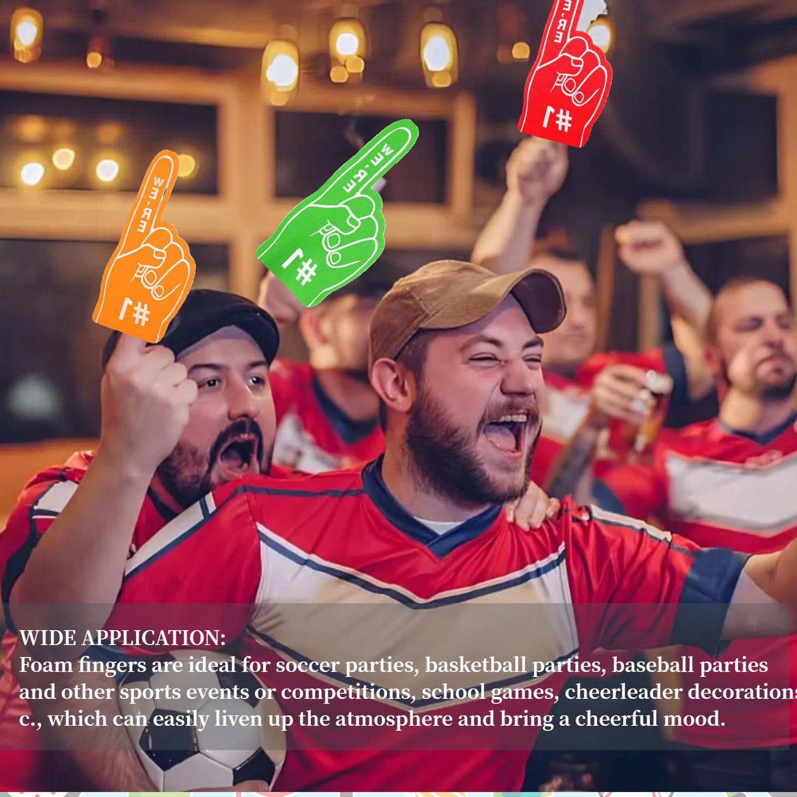 Cansybil Cansybil 20 Pcs Mini Foam Fingers, We\'re Number 1 Finger Foam Fingers,Sports Fan Foam Finger,Cheerleader Foam Hands - Designed for all kinds of sports events, games, schools and stadiums (Blue)