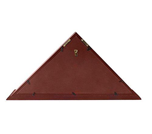 DECOMIL DECOMIL- 5x9 Burial/Funeral/Veteran Flag Display Case Shadow Box with Cherry Finish