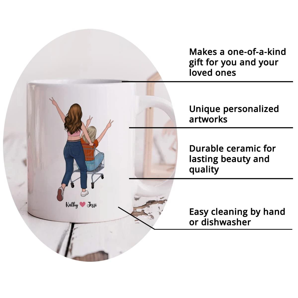 Gossby Gossby Personalized Custom Mug You Are My Person, You Will Always Be My Person BFF Friend Coffee Mug Cup,Birthday Gifts For Women and a Best Friend,Friendship Gifts and Best Friend Mugs For Women