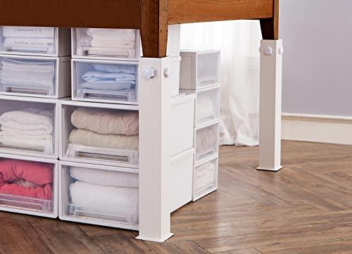 DormCo DormCo Suprima Ultimate Height Bed Risers - Carbon Steel - White