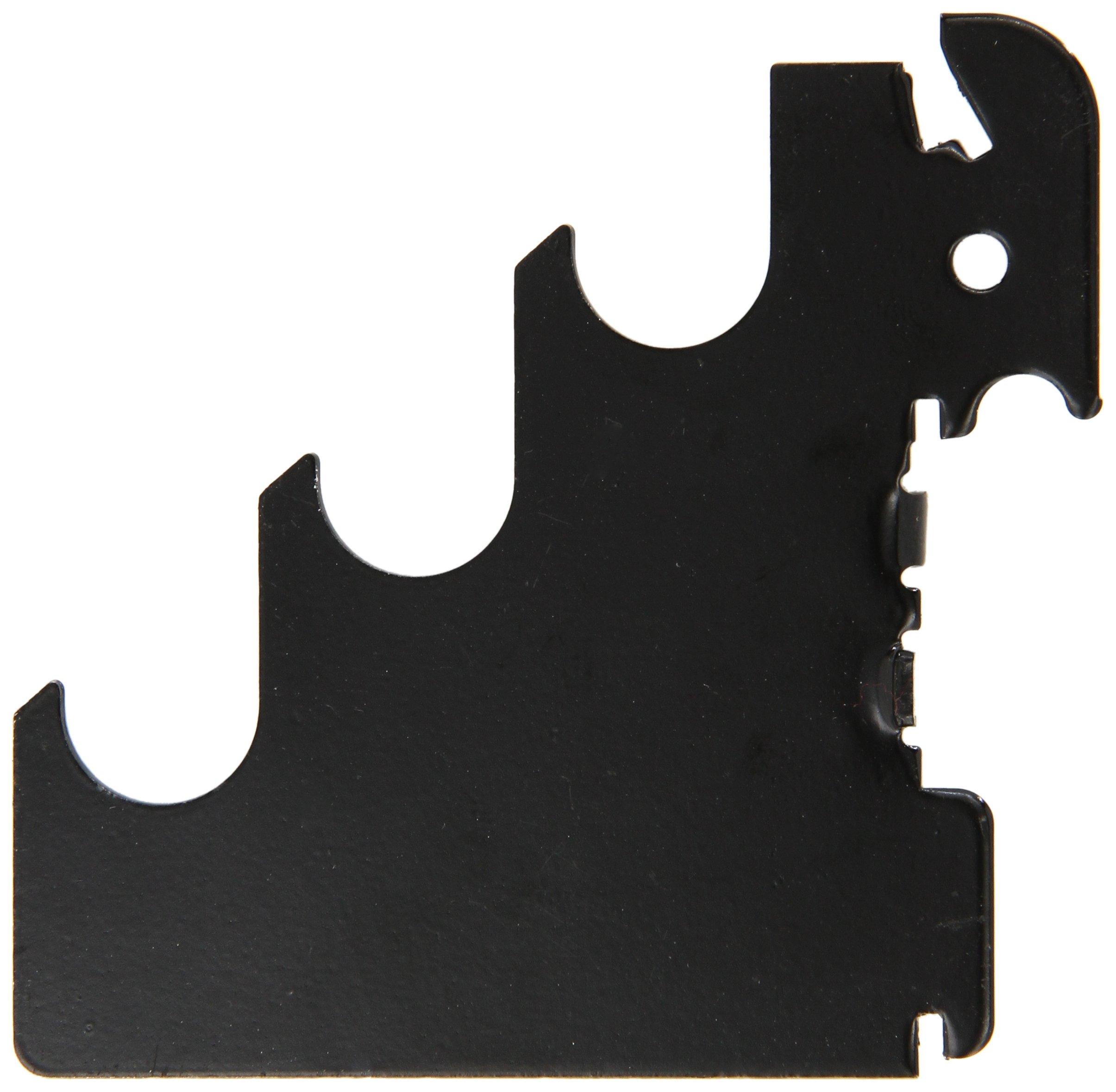 Wall Control Wall Control Slotted Metal Pegboard Rod Bracket Pair Accessory Pack Pegboard and Slotted Tool Board Black