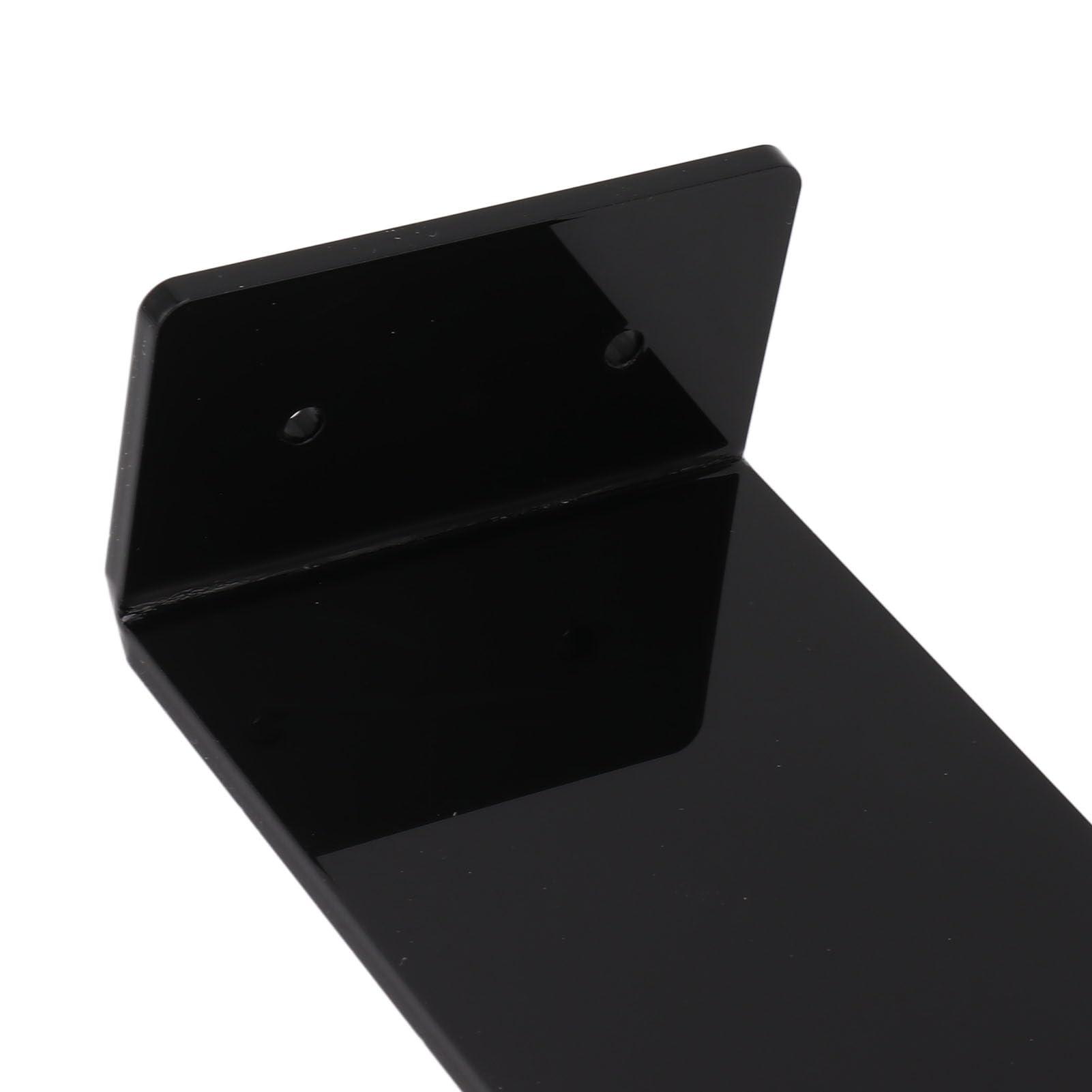 Zoeyilan 6 Pack Floating Shoe Display Shelves, 7.9in Length Acrylic Shoe Display, Floating Shoe Shelves, Floating Sneaker Shelves, Floating Shoe Shelves for Footwear Collection (Black)