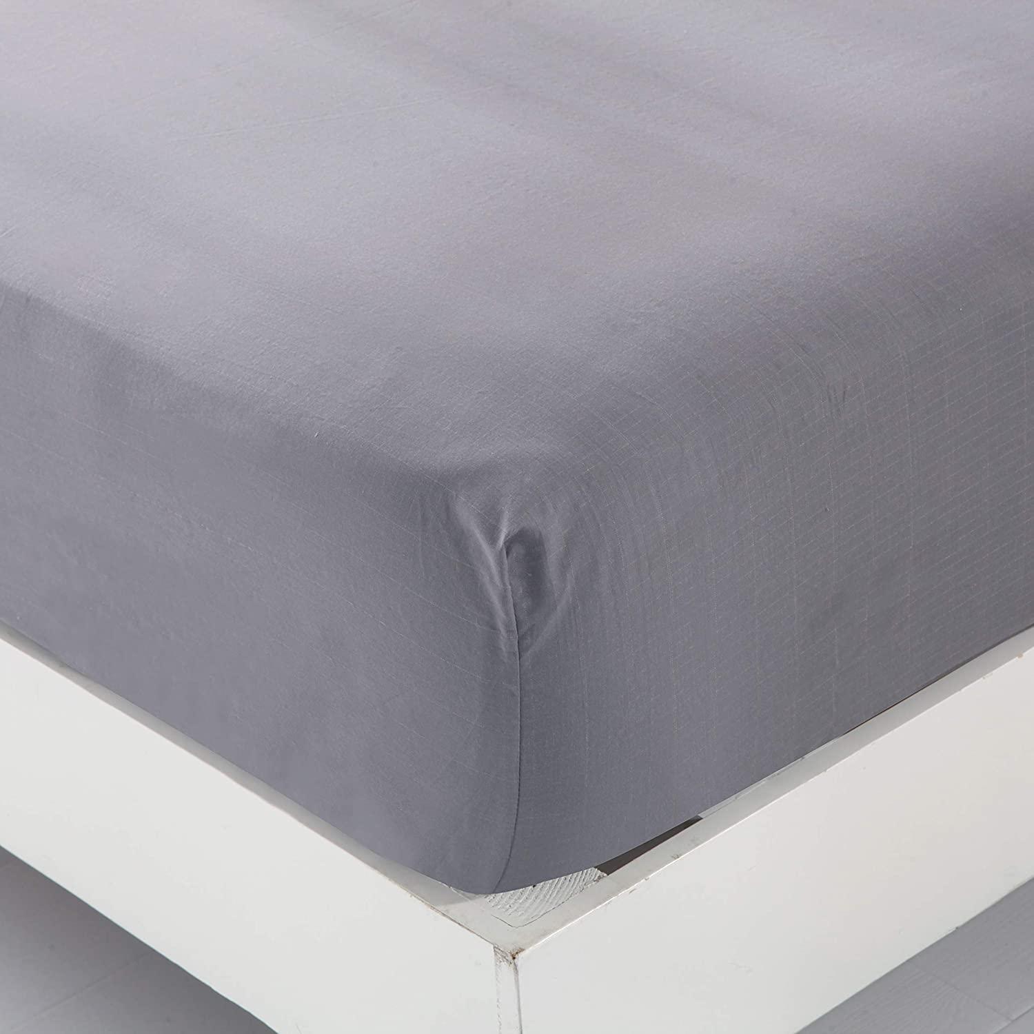 GLUYOHEY Grounding Sheets for Earthing, 15\" Deep Pockets Earthing Fitted Bottom Sheet, Queen Bedding Fitted Sheet