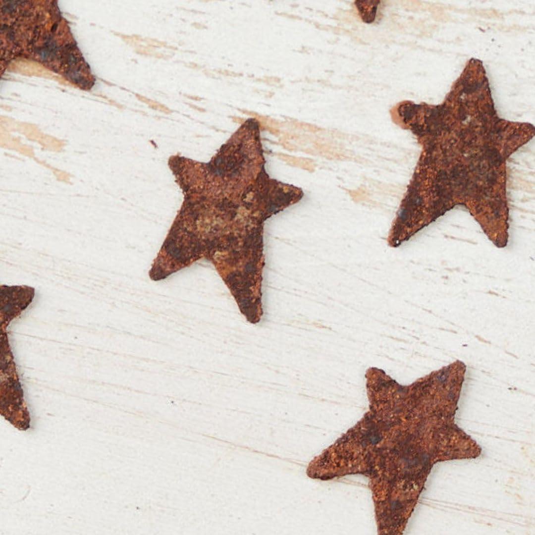 Factory Direct Craft Factory Direct Craft Bulk Pack of 96 Rusty Tin Star Cutouts - Rusted Metal Stars for DIY Crafts - Primitive, Rustic Country, Farmhouse DIY Crafts and Decorative Accents (1/2 Inch Long)