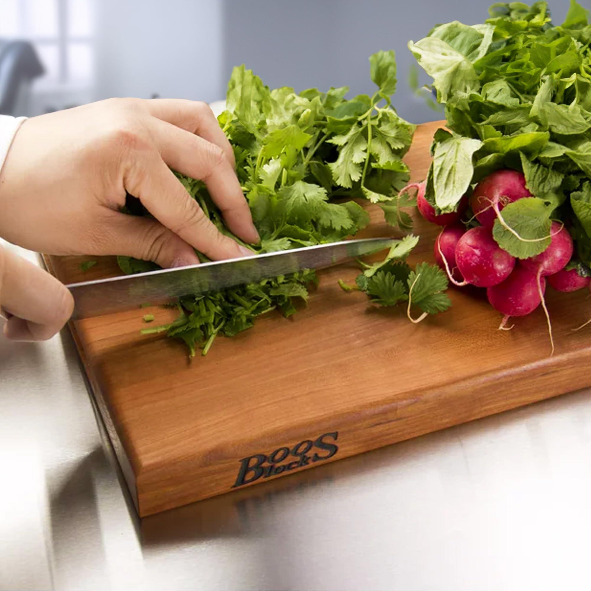 John Boos John Boos Block Large Reversible Wood Cutting Board w/Oil Finish, R-Board, 20\"x15\"x1.5\", Cherry