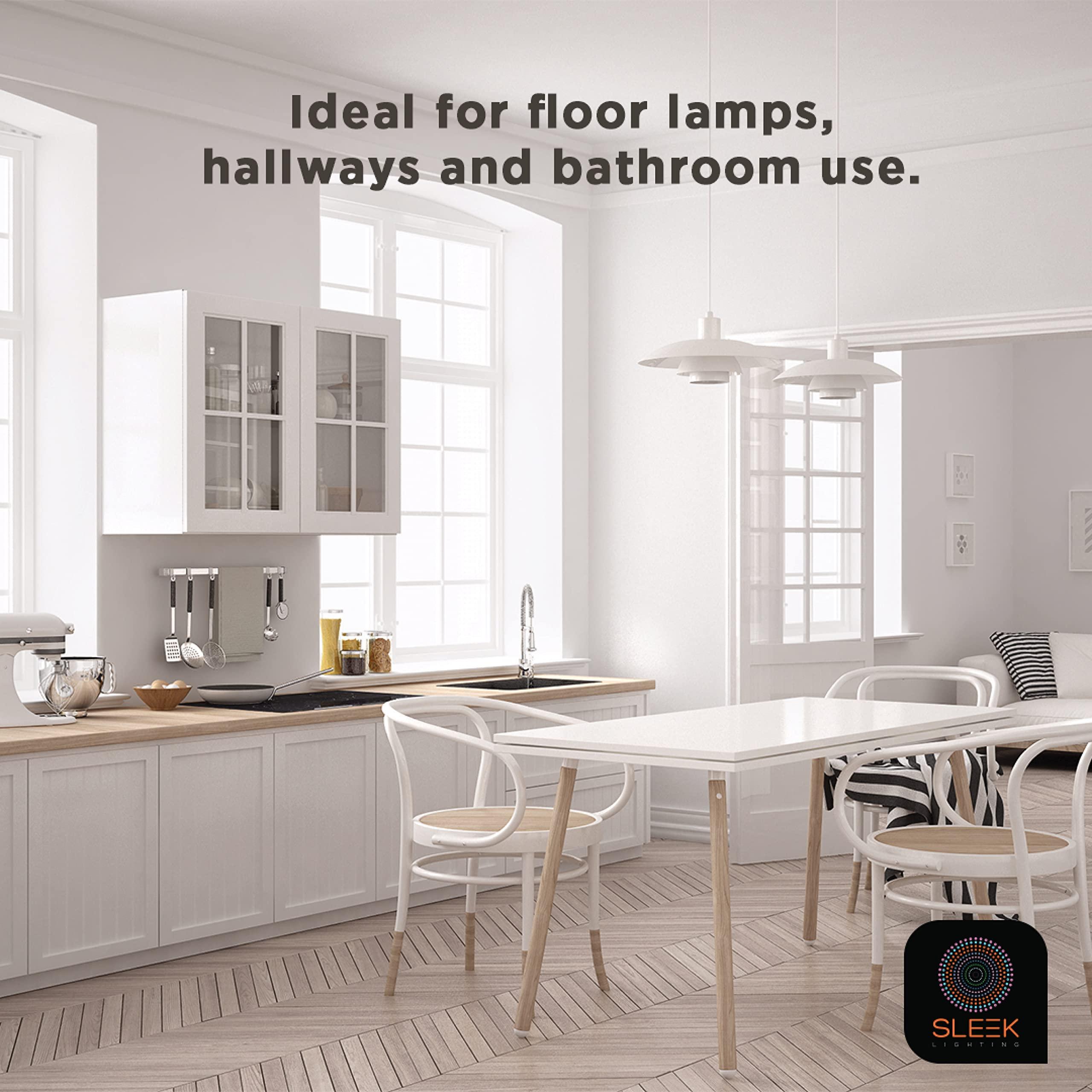 SLEEKLIGHTING SLEEKLIGHTING - 23 Watt GU24 Base 2 Prong Light Bulbs- UL Approved CFL Light bulbs-120v 60Hz - Twist Lock Spiral -Self Ballasted CFL gu24 Light Bulb- 3500K- 1600s Neutral White 4 Pack (100 Watt Equ)