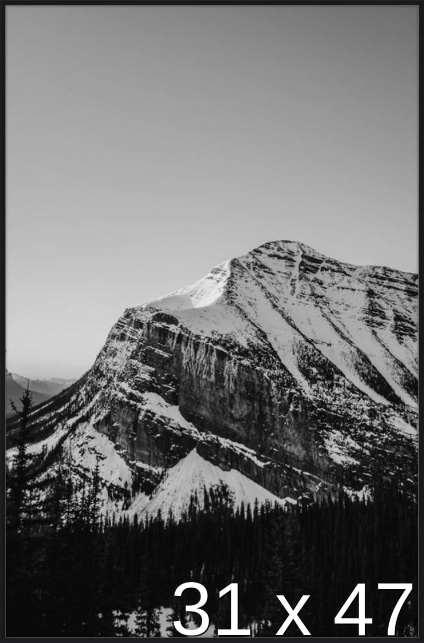 Frame It Easy Frame It Easy 31 1/2 x 47 1/2 Satin Black Metal Frame (Ashford) 31.5x47.5 inches