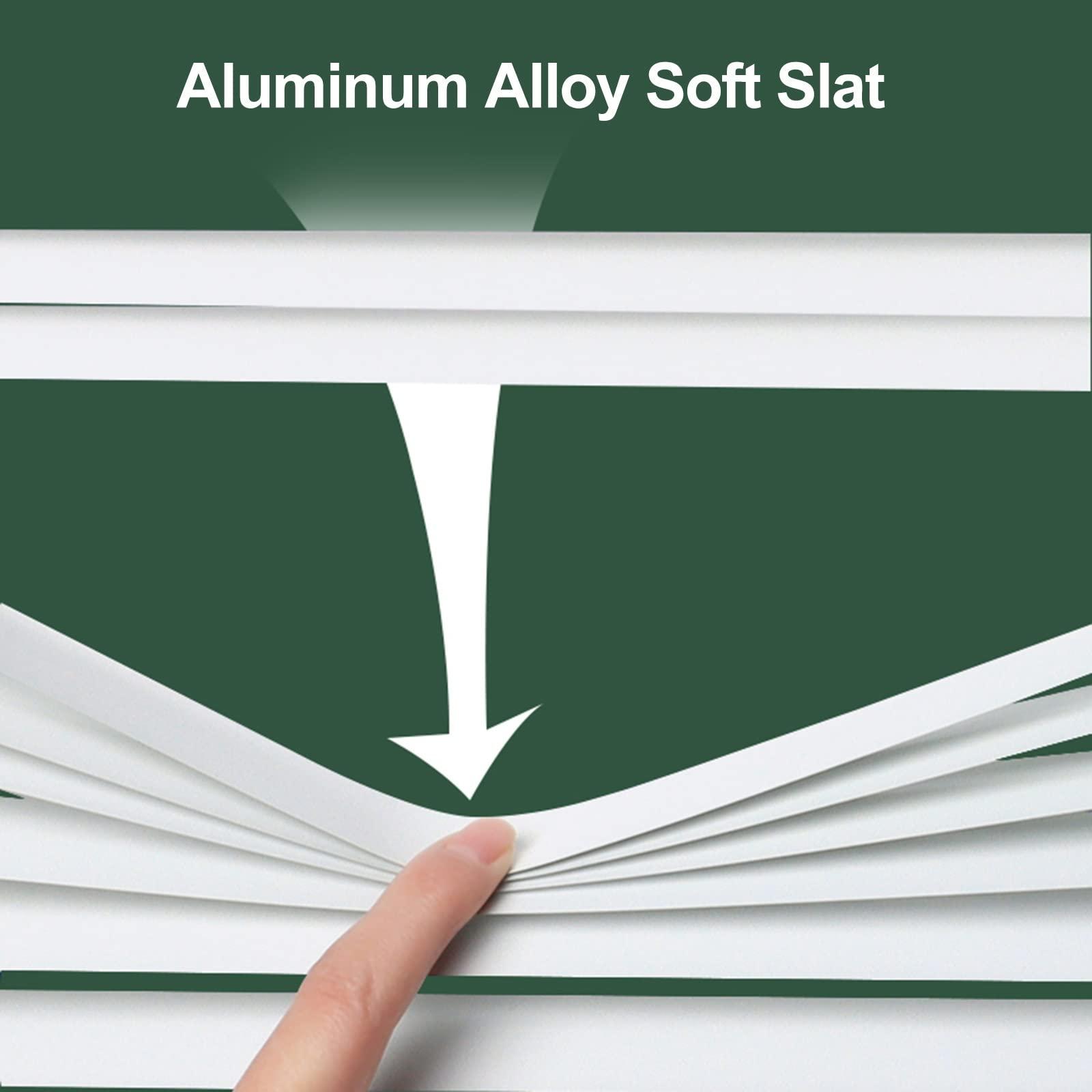 LWMD LWMD Aluminum Venetian Blinds Slats, Orange Antirust Horizontal Window Curtains, Thermal Insulated Roll Up Blind, 80cm/100cm/120cm/140 Wide (Color : WxH, Size : 100x160cm(39.3x63in))