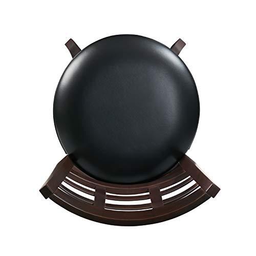 Lexicon Lexicon Eschete Ladder Back Swivel Counter Stool, 25" SH, Dark Cherry