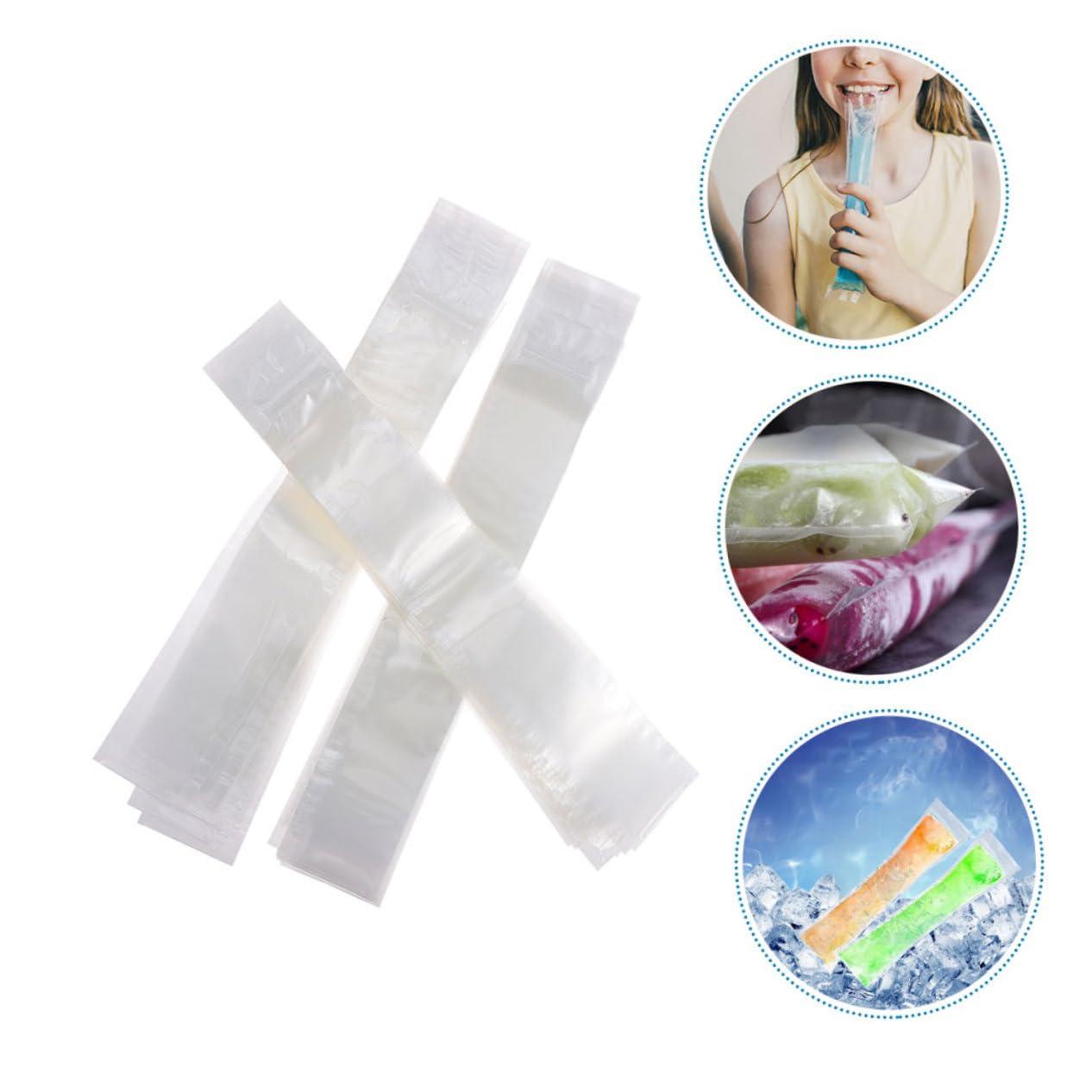 ULDIGI ULDIGI Reusable Popsicle Holders Ice Popsicles Bags 80Pcs Ice Lolly Packing Bags for Home Use