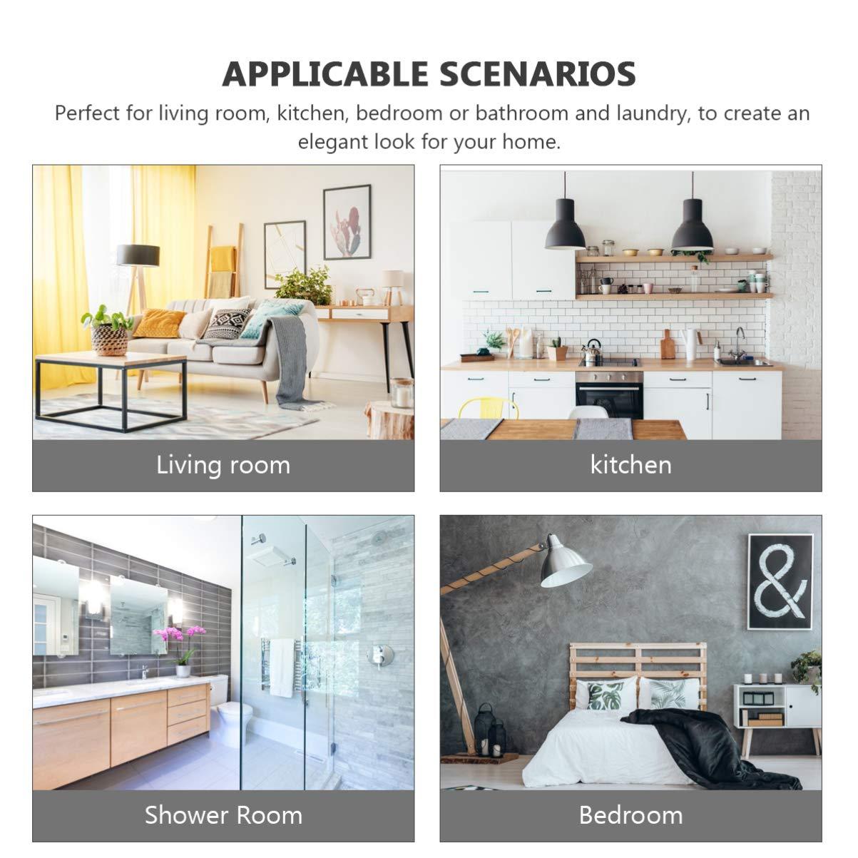 BESPORTBLE Crown Mouldings Ceiling Border Line Interior Decoration Wall Edge Protector, Creamy White, (Length 5 Meters, Width 3cm)