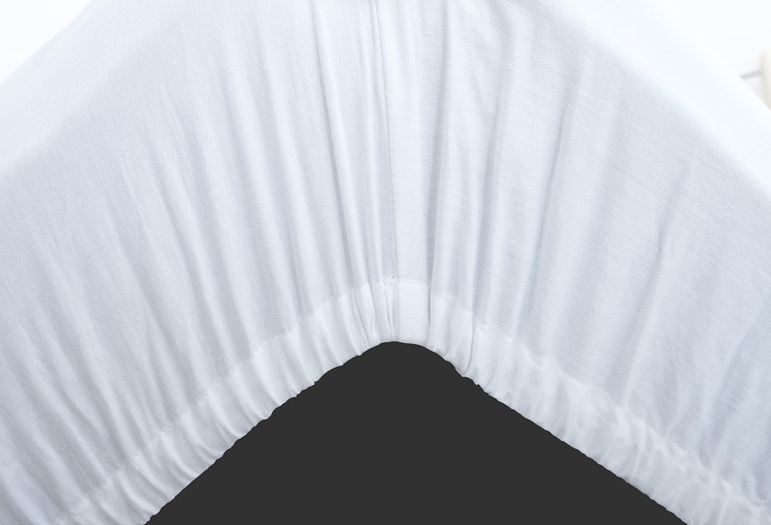 SPREAD COMFO SPREAD COMFO - Hotel Luxury Bed Sheet Set 1200 Thread Count White Solid Bedding Sheet Sets- Cooling Bed Sheet Deep Fitted Wrinkle, Fade, Stain Resistant - 4 Piece (Queen - 24\" Deep Pocket)