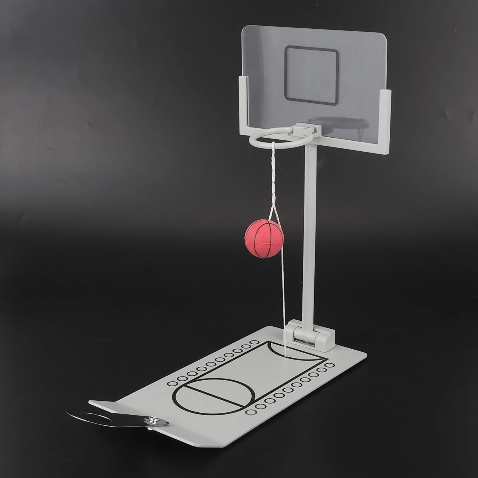 Pilipane Desktop Table Basketball Games Set with Basketball Court,Mini Basketball Hoop, Move Basket, Light and Score Fun Sports Novelty Toy for Birthday Gifts, Mini Basketball Hoop,Desktop Table Basketbal