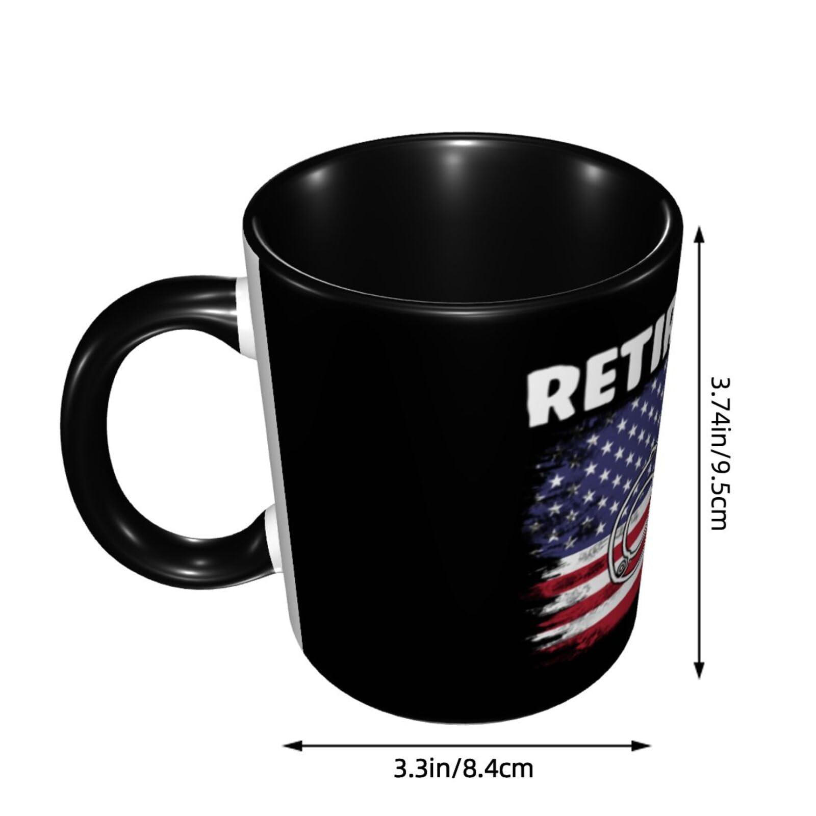 SwpWab SwpWab Police Officer Retired not My Problem Funny Coffe Mug Ceramic Tea Cups Travel Mugs Drink For Work Home Office