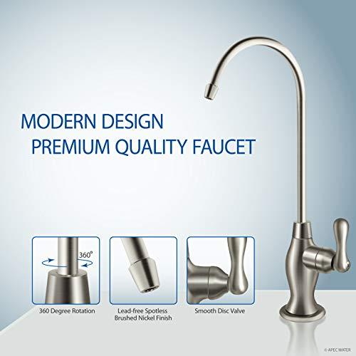 APEC Water Systems APEC Water Systems RO-PUMP-120V Top Tier Ultra Safe Reverse Osmosis Drinking Water Filtration System with US Made Booster Pump