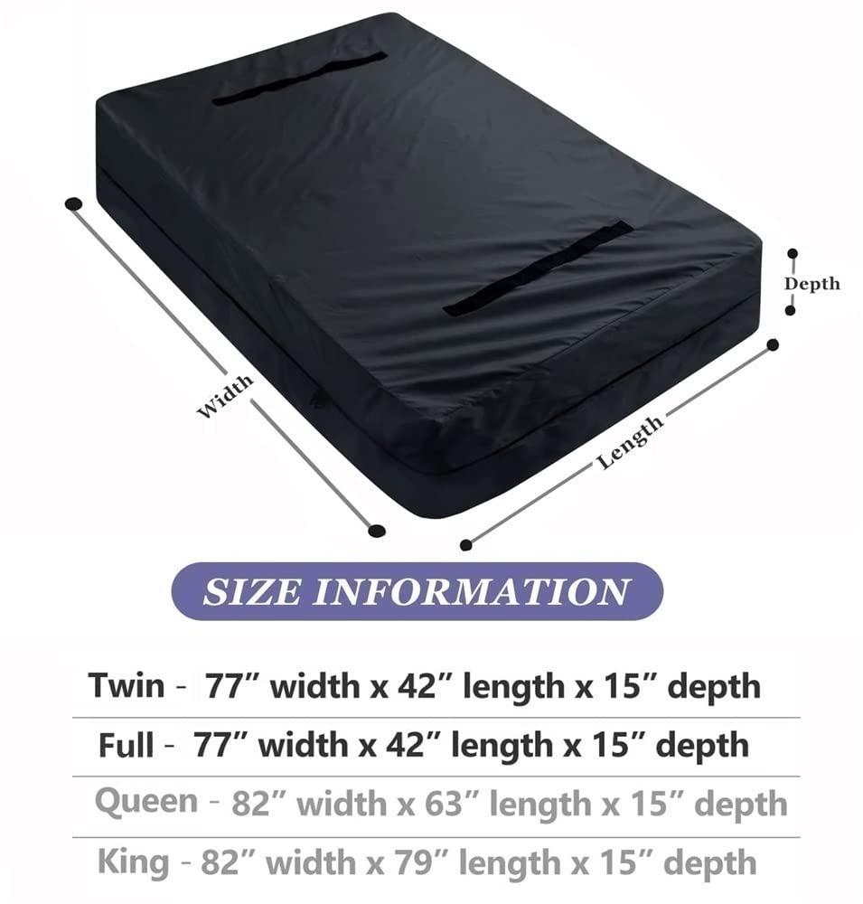XHHBS Mattress Bags for Moving, Full Size Mattress Protection Cover Moving Cover Reusable Mattress Protector Moving Cover Waterproof Mattress Storage Bag with Heavy Duty Handles and Strong Zipper ( Color :