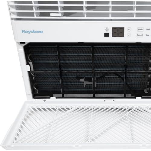 Keystone Keystone 12,000 BTU Window Mounted Air Conditioner,115V, Window Air Conditioner for Apartment, Living Room, Bathroom and Rooms up to 550 Sq.Ft. with Remote Control, White