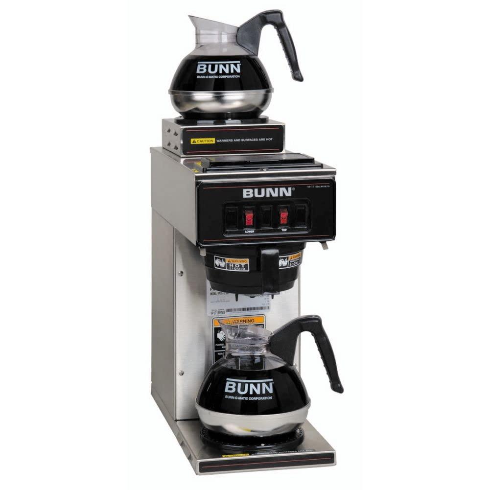 BUNN BUNN 13300.0002 Low-Profile Pourover Coffee Brewer with 2 Warmers