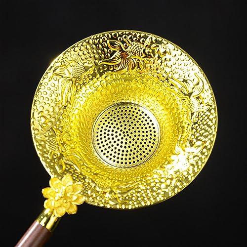 HMLTD Chinese/Japanese Tea Set 24k Gold-plated Kung Fu Teaset Chinese Travel Tea Sets Luxury Bone China Tea Pot Teacup Tea Accessories Gift Box Packaging Portable Teapot Set Tea Gift set (Size : Gift box p