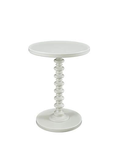 Powell Furniture Powell Furniture Powell Round Spindle, White Table 17 x 22.25 x 17