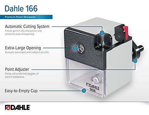 Dahle Dahle 166 Premium Pencil Sharpener w/Point Adjuster & Automatic Cutting System, Accepts Graphite & Oversized Artist Pencils