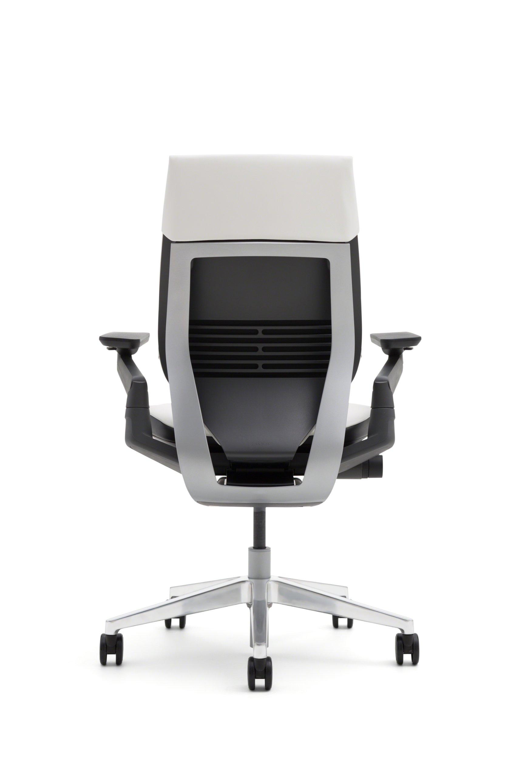 Steelcase Steelcase Gesture Office Chair - Cogent: Connect Royal Blue Fabric, High Seat Height, Wrapped Back, Light on Dark Frame