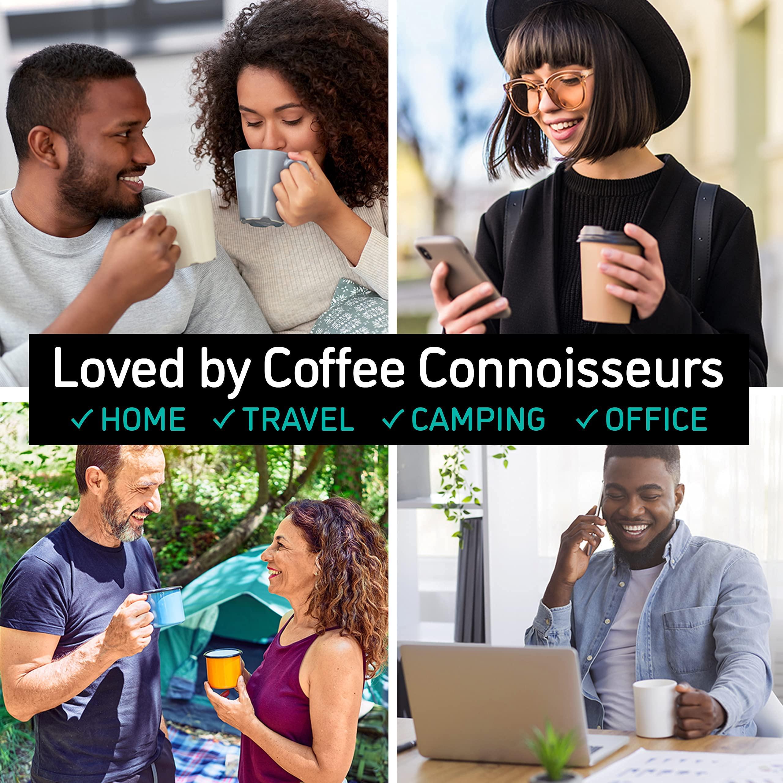 Coffee Gator Coffee Gator French Press Coffee Maker - 34ozThermal Insulated Brewer Plus Travel Jar - Large Capacity, Double Wall Stainless Steel - Gray