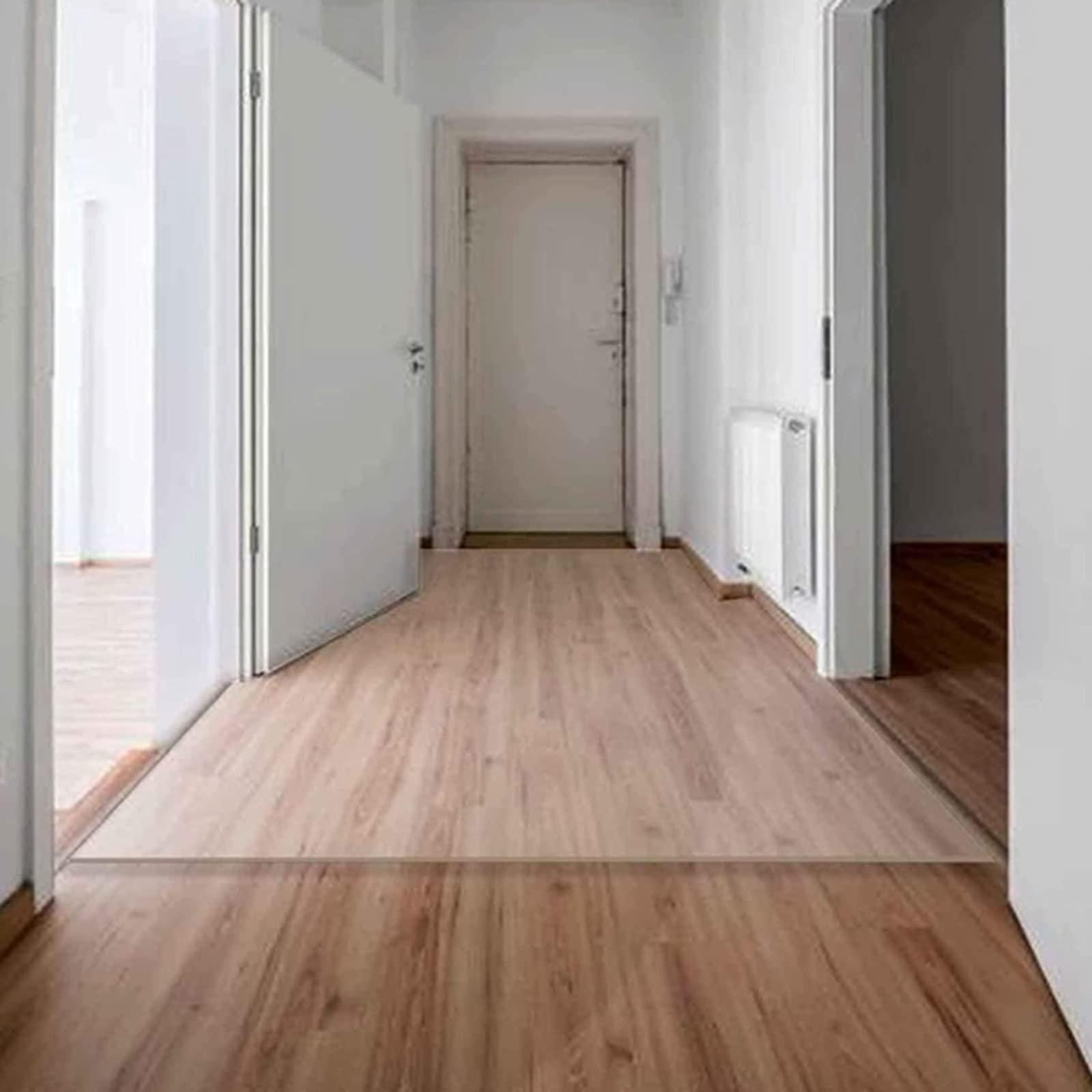 KIZMIQ Runner Rugs Clear Vinyl Plastic Floor Protector 1.5mm Runner Rug Heavy Duty Clear Carpet/Runner Waterproof Protector/Plastic Table Cover - Multipurpose Rectangular Vinyl Roll, Anti-Oxidation,60/90/100