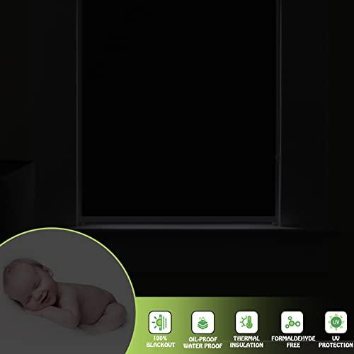 fhsblinds FHSBLINDS Custom Blinds for Windows Roller Window Shades-Room Darkening Waterproof Blackout Cut to Size Window Blinds & Shades for Home Kitchen Bedroom Office (Beige 100% Blackout, 25" W x 64" H)