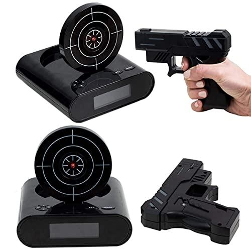 EC VISION EC VISION Lock N' Load Gun Alarm Clock/Target Alarm Clock/Creative Clock - Black