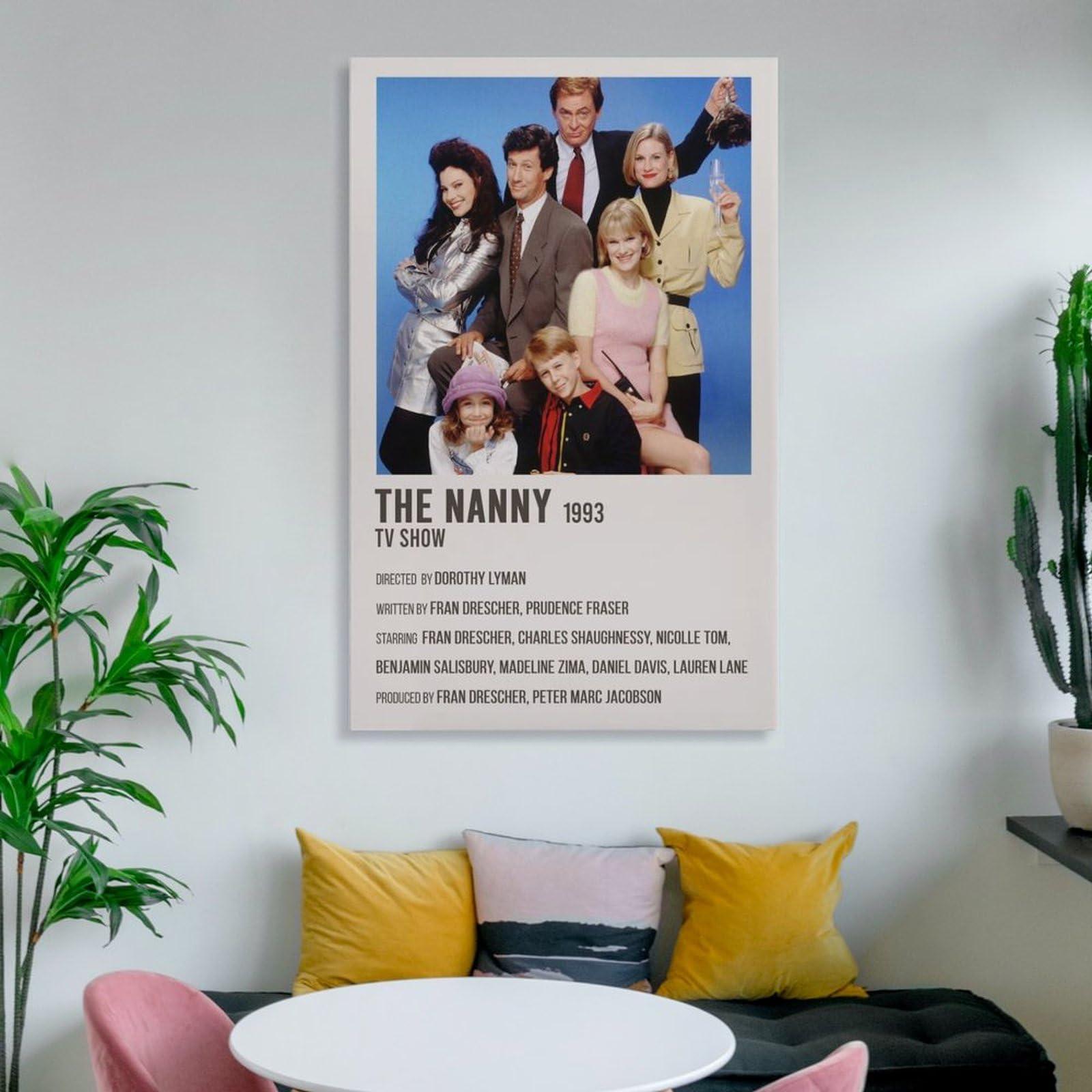 EHYXTEGX EHYXTEGX TV Series Poster The Nanny Poster 3 Canvas Painting Posters And Prints Wall Art for Living Room Bedroom Decor 20x30inch(50x75cm), Frame-style