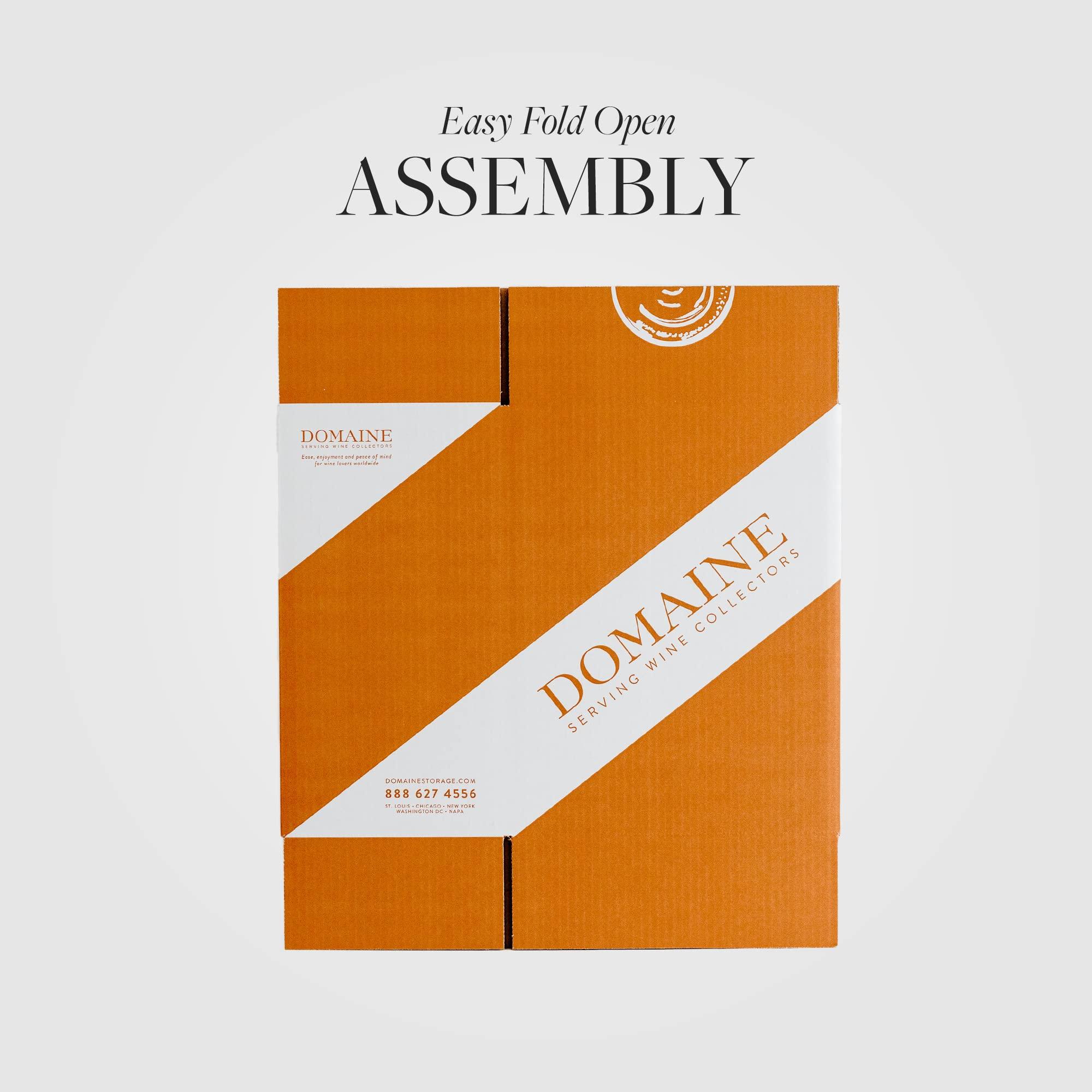 Domaine Domaine 6-Bottle Upright Wine Storage Box (Qty: 5 Boxes) Wine Storage | Stores 6 Magnum (1.5L) Bottles | Pre-Cut Inserts Included