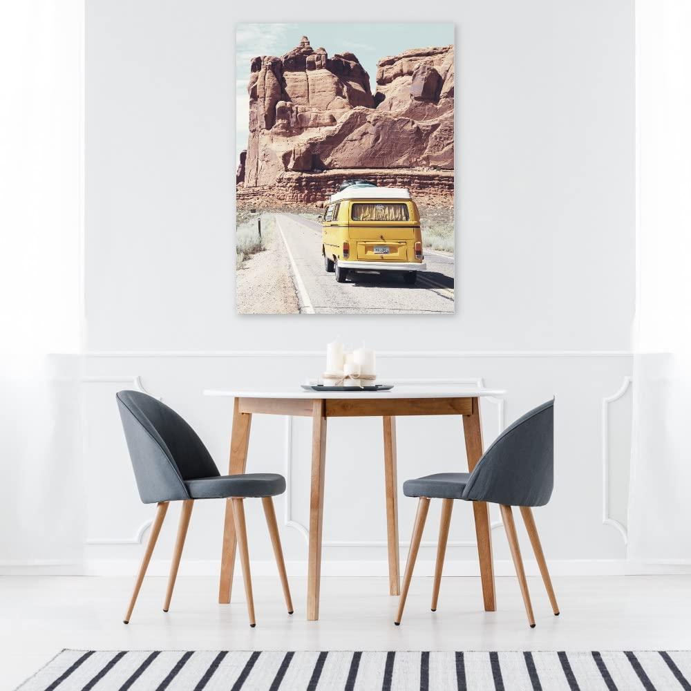 ANDY STAR ANDY STAR Brushed Nickel Oval Wall Mirror, 20x28, Modern Bathroom Mirror, Sturdy Stainless Steel Frame, Clear Reflection, Anti-Corrosion Backboard