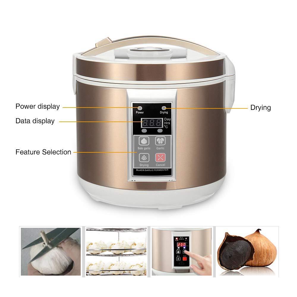 Wind Cloud 5L Automatic Garlic Fermentation Machine Black Electric Garlic Fermenter with Setting Time Fermentation Function