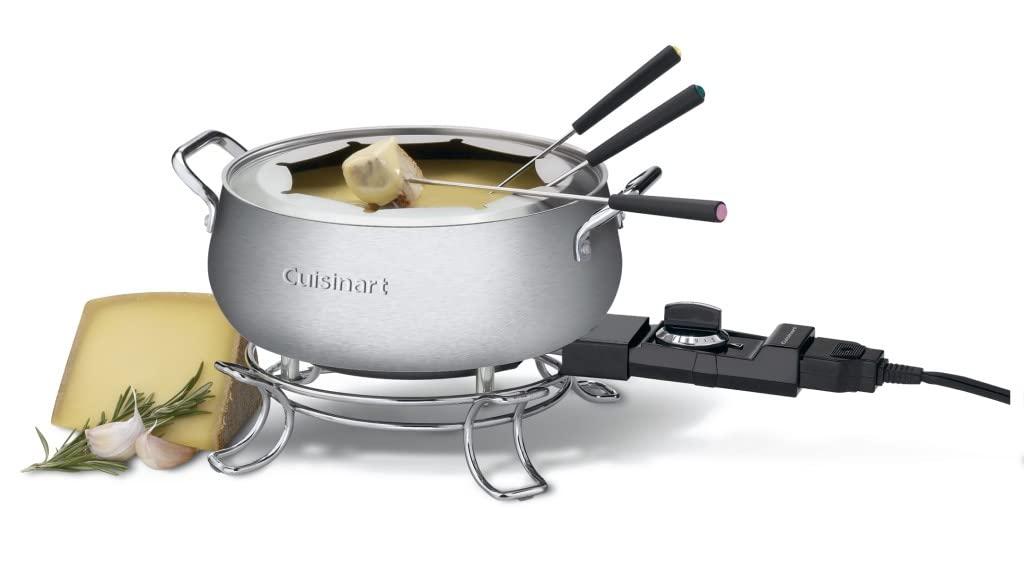 Cuisinart Cuisinart Fondue Pot, 3 Quart, For Chocolate, Cheese, Broth, Oil, Stainless Steel, CFO-3SSP1