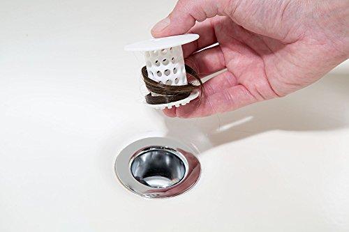 TubShroom TubShroom The Revolutionary Tub Drain Protector Hair Catcher/Strainer/Snare, White, 2.25 x 2.25 Inch
