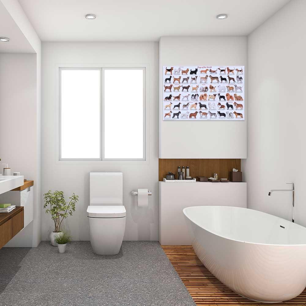 Feenix Publishing (24x36) Laminated Dogs of the World Educational Animal Chart Poster