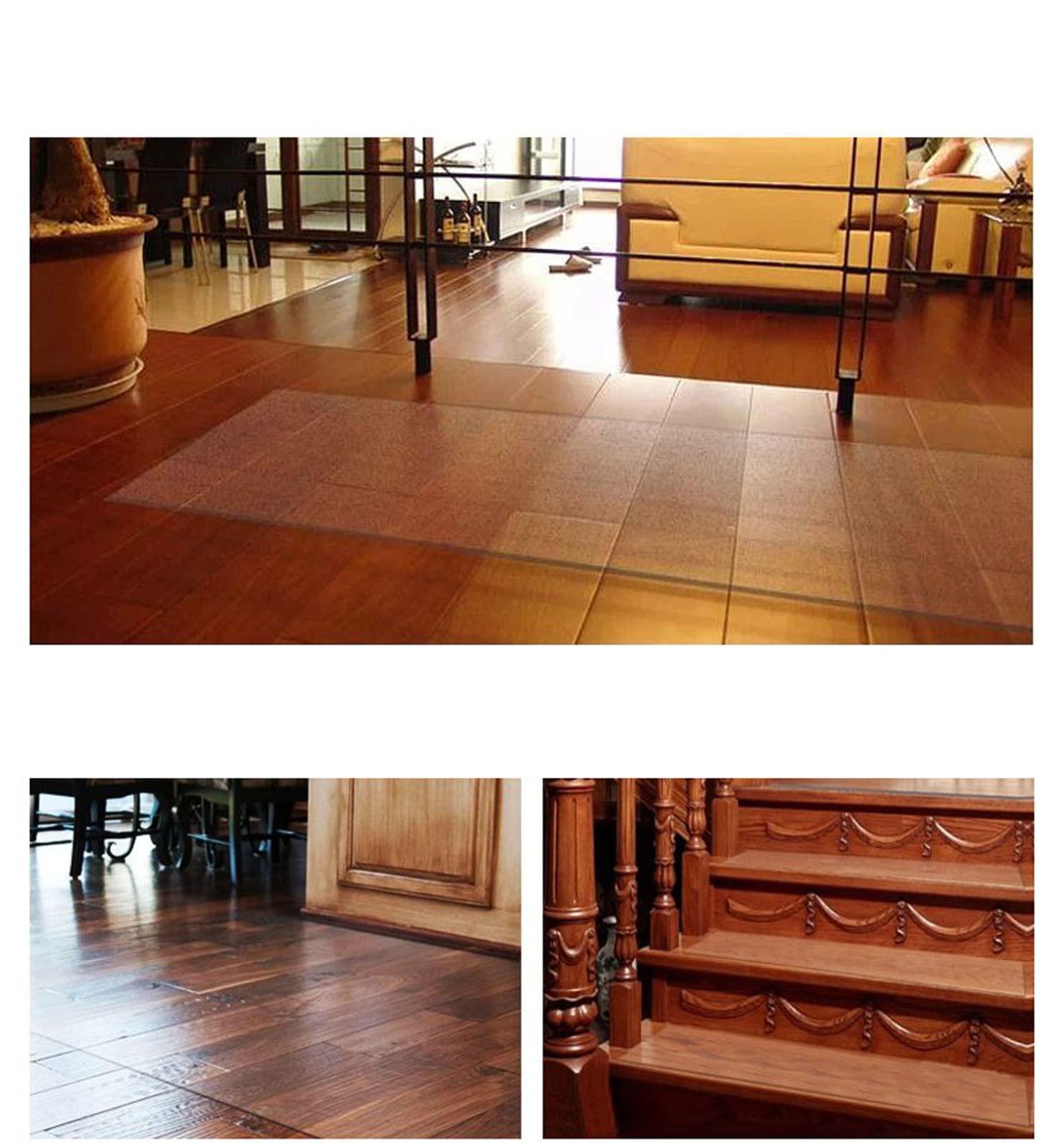 Generic Runner Rugs Clear Vinyl Plastic Floor Runner Protector Plastic Carpet ProtectorClear Chair mat for Hard Floors 2.3x7.6ft Transparent FloorTransparent 2mm/0.08in