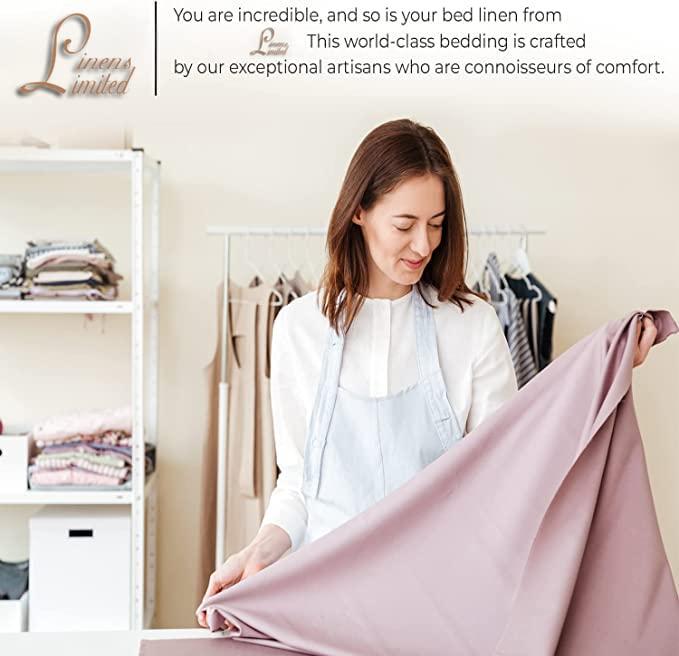 RECCI RECCI 4 Piece Sheet Set 100% Egyptian Cotton 1000 Thread Count Extra Super Soft Sateen Weave Bed Sheets 16\" Inch Deep Pocket, Twin XL Size - Ivory Solid