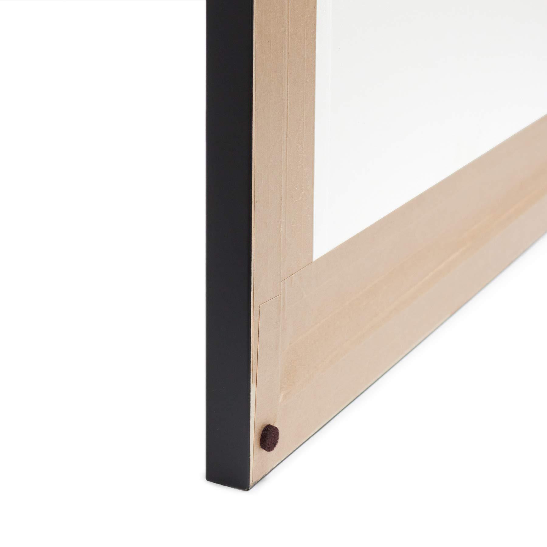 Deny Designs Deny Designs Chelsea Victoria White Framed Wall Art, 30 in x 30 in, Unicorn Marble