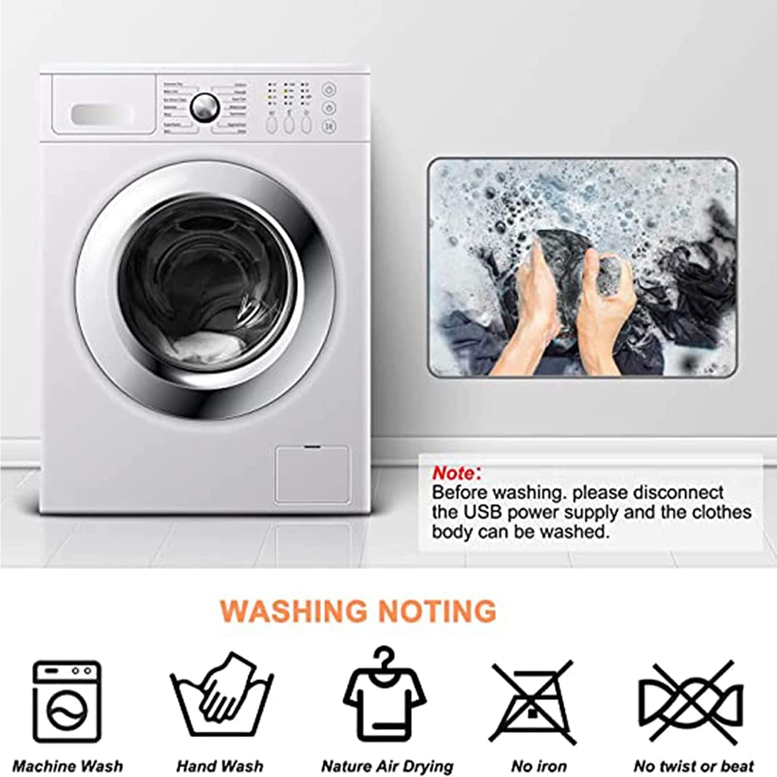 DYWOZDP USB Heated Throw Blanket,150x80cm,Wearable Electric Heated Wrap Shawl for Women Men,Multifunctional Wireless Heating Pad Warming Blanket for Home Car Office and Outdoor,Washable,Grey