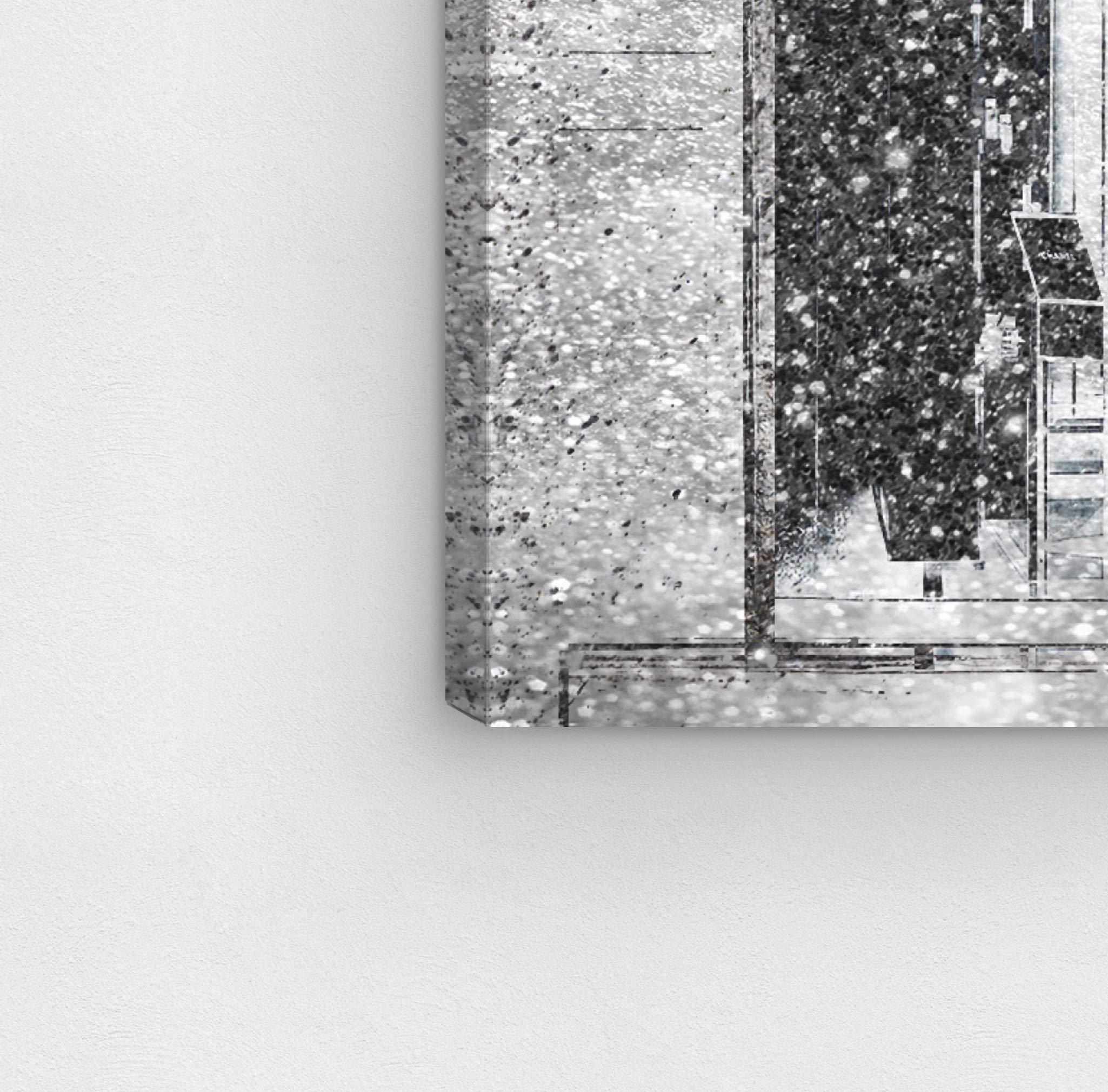 The Oliver Gal Artist Co. Fashion and Glam Wall Art Canvas Prints 'Queen of the Store Caramel'